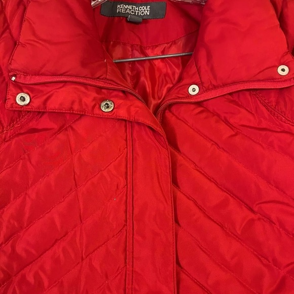 Woman’s Kenneth cole reaction Down Jacket/ Coat  Size XL Red - Picture 10 of 11